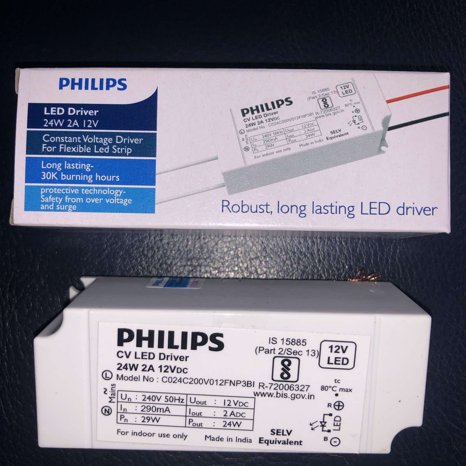 CV LED DRIVER 24W 12V 2A 240V